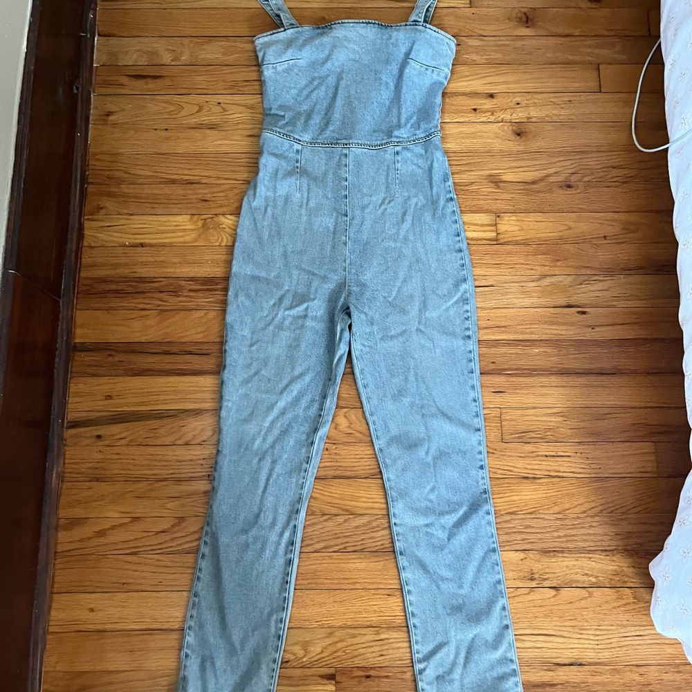 Reformation Blue Denim Overalls